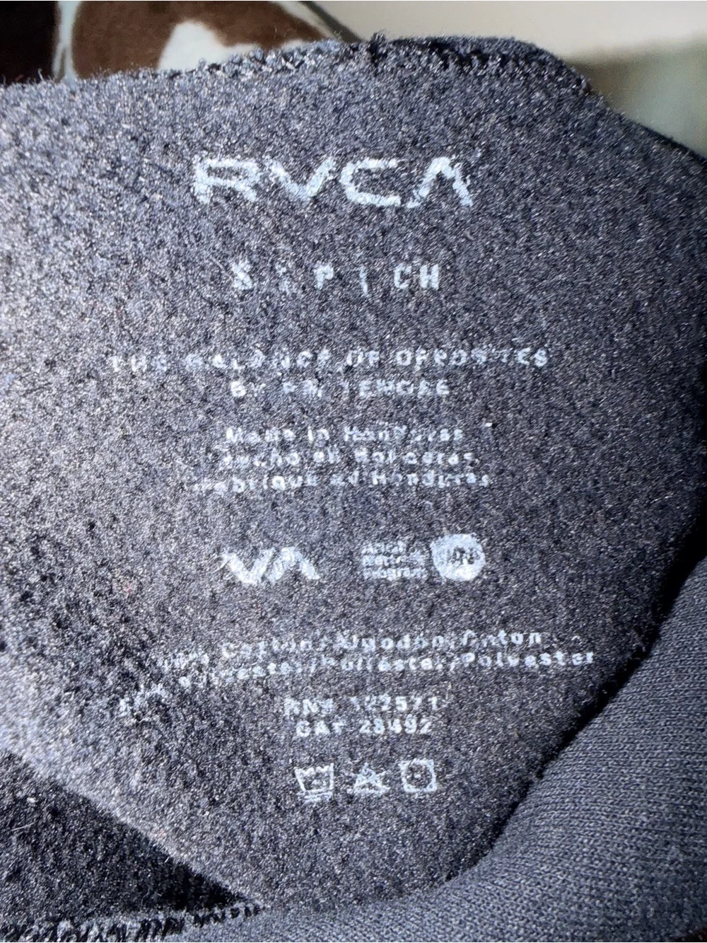 RVCA Boys Black Graphic Hoodie – Size Small